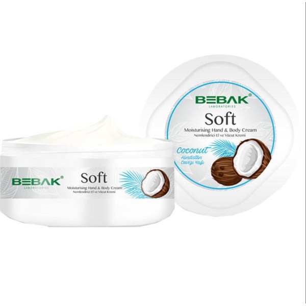 Bebak Soft Nemlendirici El Ve Vücut Kremi Hindistan Cevizi 300 Ml