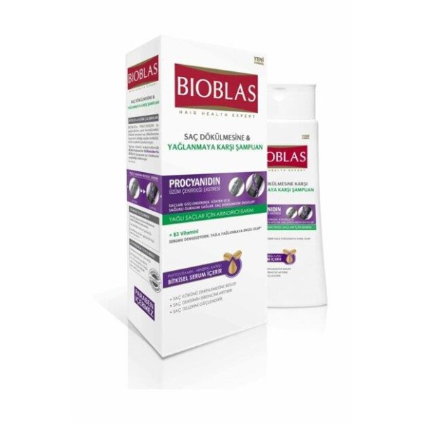 Bioblas Yağlanmaya Karşı Yağlı Saçlar Şampuan  360 ml