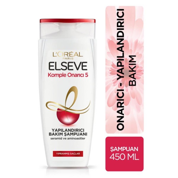 ELSEVE Komple Onarıcı 5 Yapılandırıcı Bakım Şampuanı 450 ml