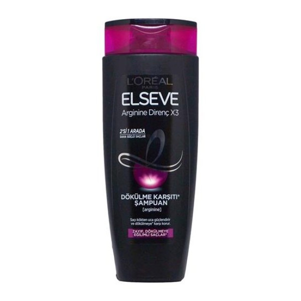 ELSEVE L'oréal Paris Arginine Direnç X3 Dökülme Karşıtı Şampuan 2'si 1 Arada 450 Ml