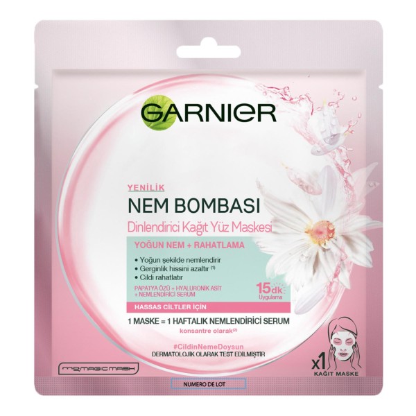 Garnier Nem Bombası Dinlendirici Kağıt Maske 32 gr