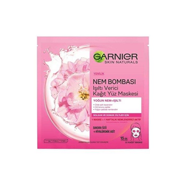 Garnier Nem Bombası Kağıt Maske Sakura