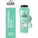 Gliss Schwarzkopf Gliss Nutribalance Repair Saç Dökülmesi Karşiti Şampuan 360 Ml