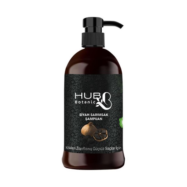 Hubb Botanic Siyah Sarımsaklı Tuzsuz Şampuan 700 ml