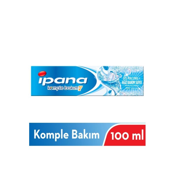 İpana Komple Bakım Diş Macunu Ağız Bakım Suyu Ferahlatıcı Temizlik Güçlü Nane 100 ml