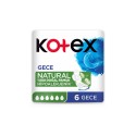 Kotex 6' lı Natural Hipoalerjenik Gece