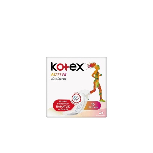 Kotex Active Ultra Ince Günlük Ped 16'lı
