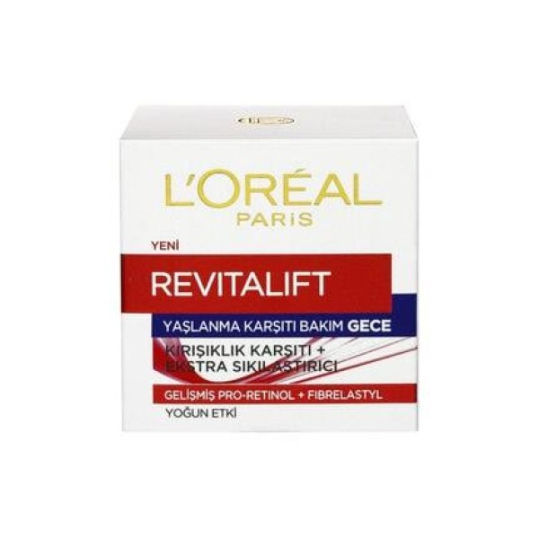 L'Oreal Paris Revitalift Kırışıklık Karşıtı Sıkılaştırıcı Gece Kremi 50 Ml