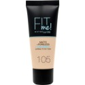 Maybelline New York Fit Me Matte+poreless Fondöten -105 Natural Ivory