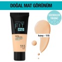 Maybelline New York Fit Me Matte+poreless Fondöten - 115 Ivory