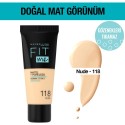 Maybelline New York Fit Me Matte+poreless Fondöten - 118 Nude