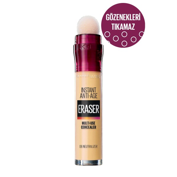 Maybelline New York Kapatıcı - Instant Age Eraser Concealer 06 Neutralizer 6 ml 3600531396855