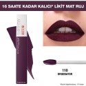 Maybelline New York Likit Mat Ruj - SuperStay Matte Ink City Edition Lipstick 110 Originator 3600531513405