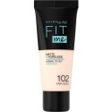 Maybelline New York Mat Fondöten - Fit Me Matte + Poreless Foundation 102 Fair Ivory 3600531369361