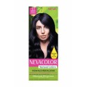 Neva Color Nevacolor Natural Colors 1.1 Mavi Siyah - Kalıcı Krem Saç Boyası Seti