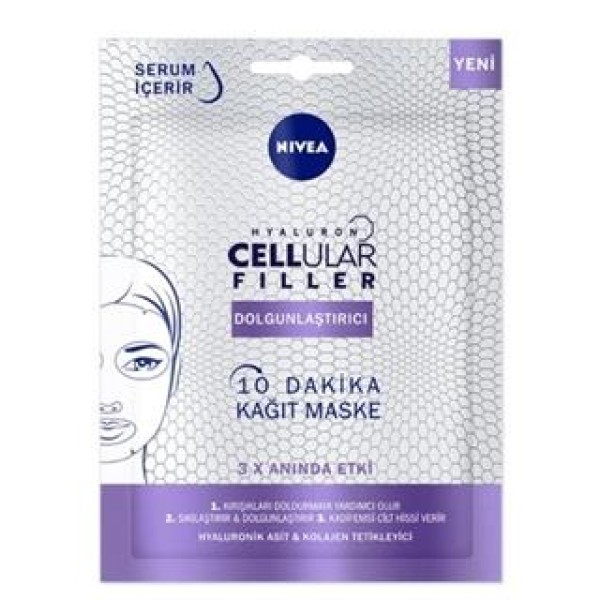 Nivea 10 Dakika Cellular Filler Dolgunlaştırıcı Kağıt Maske