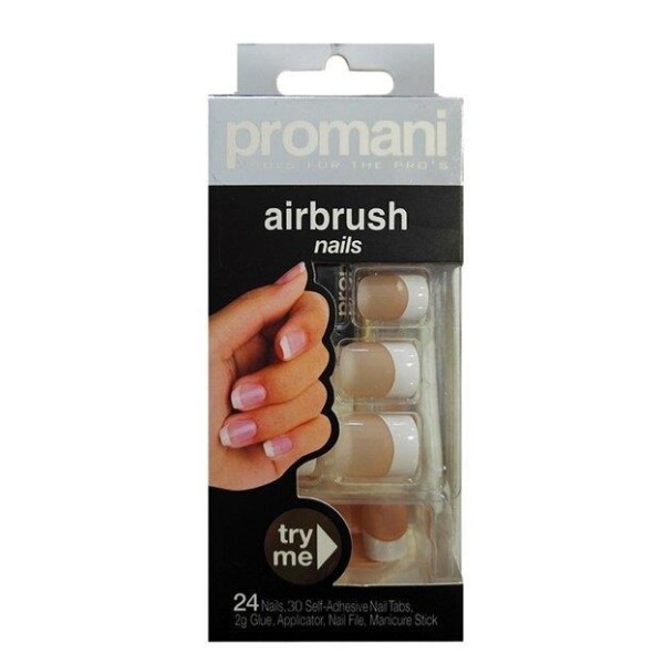Promani Bej Renk Takma Tırnak - Air Brush Nails Fingers 5009 800307050094