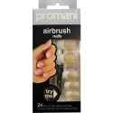 Promani Bej Renk Takma Tırnak - Air Brush Nails Fingers Pr-5004