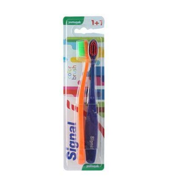 Signal Color Brush 1 + 1 Yumuşak Diş Fırçası
